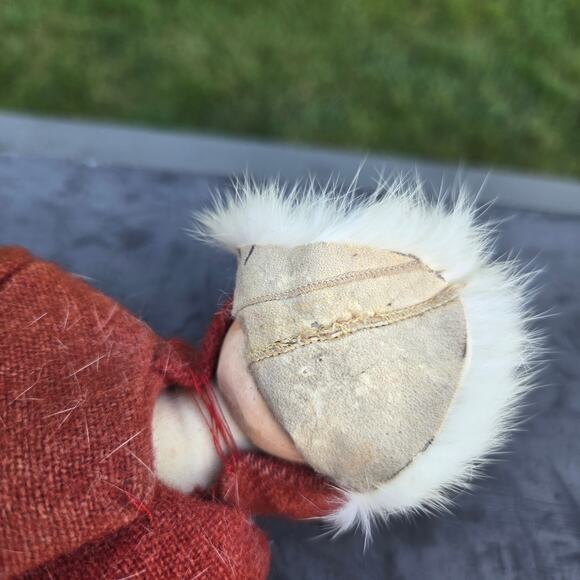 Artisan Made Vintage Santa Father Christmas Signed Fur Beard and Trim Possibly - Picture 9 of 13